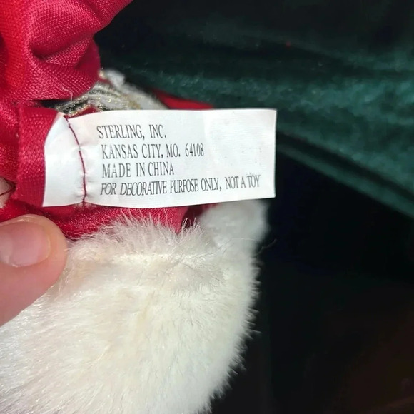 Holiday Time Standing Santa with Gifts And Walking Stick Christmas Decor 18” - Picture 10 of 10